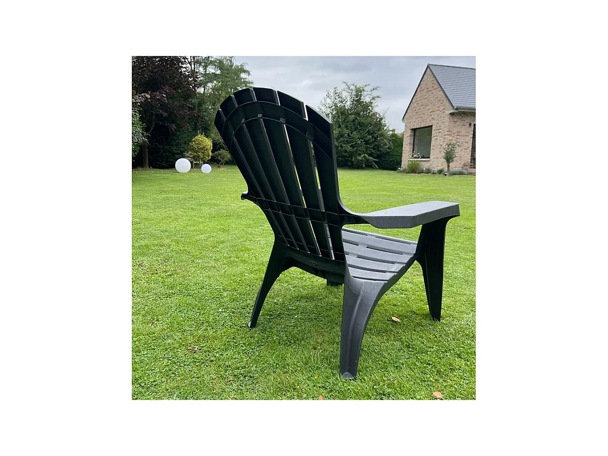 Fauteuil Adirondack en résine polypropylène (Lot de 2)