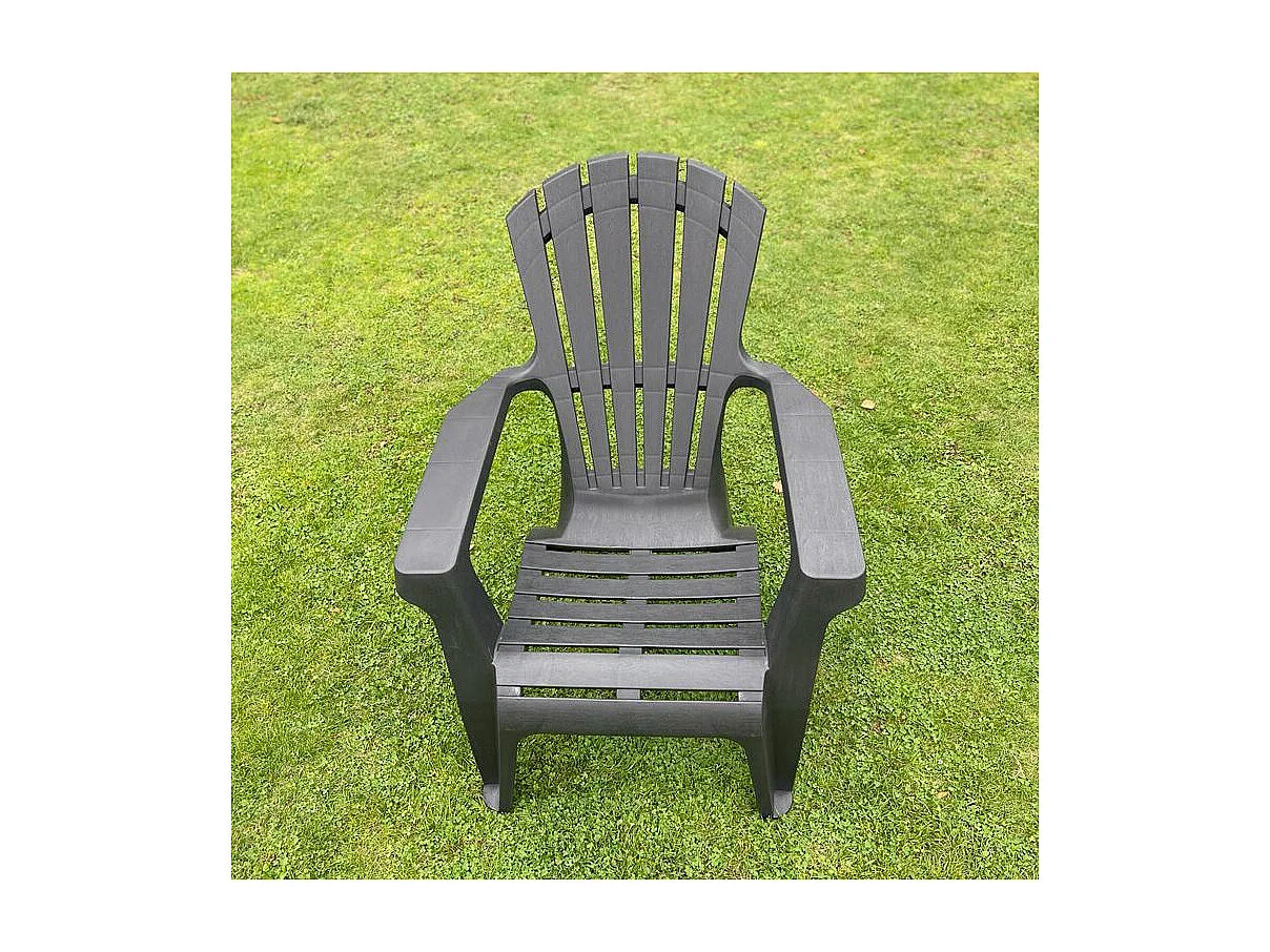 Fauteuil Adirondack en résine polypropylène (Lot de 2)