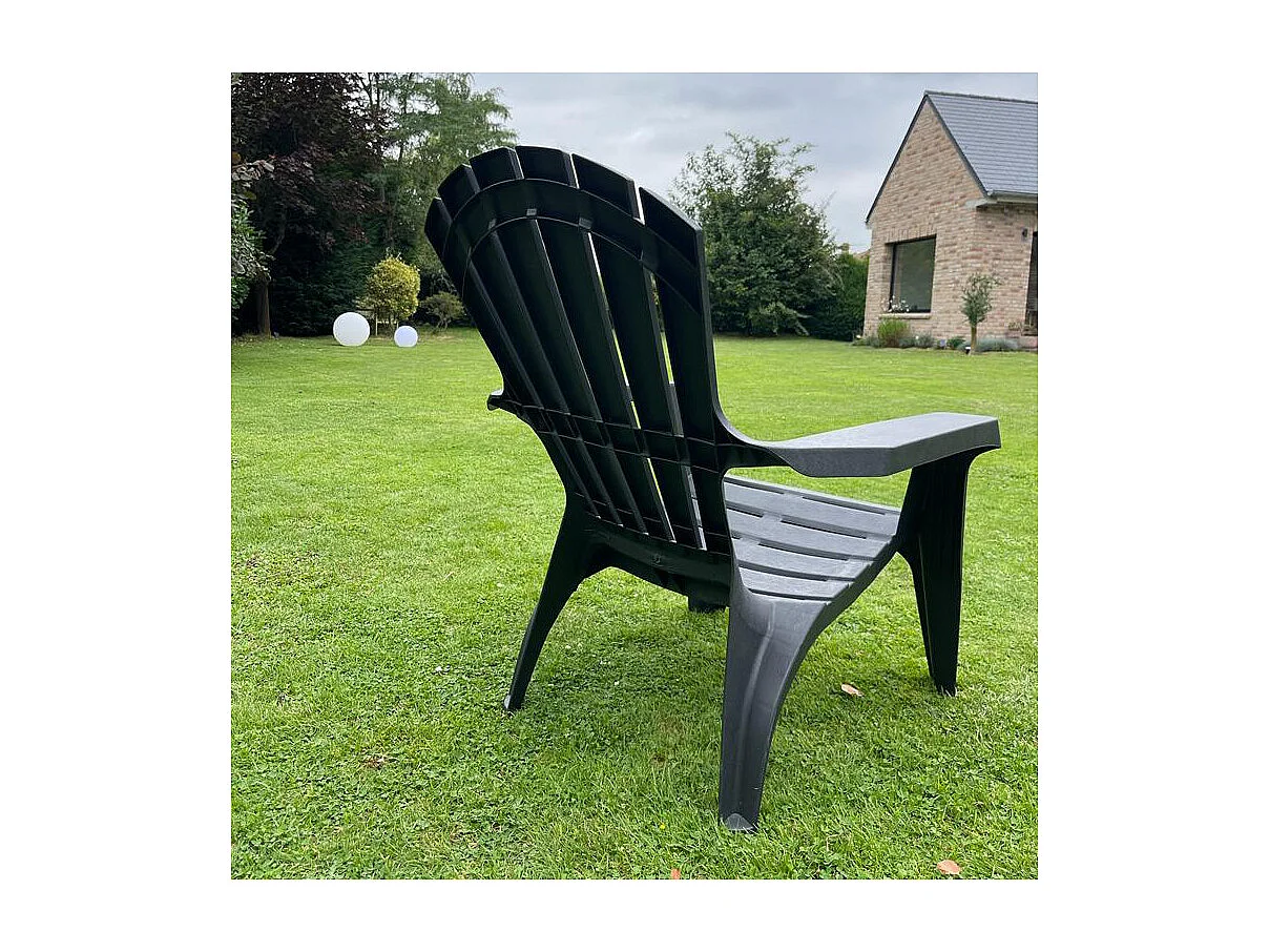 Fauteuil Adirondack en résine polypropylène (Lot de 2)