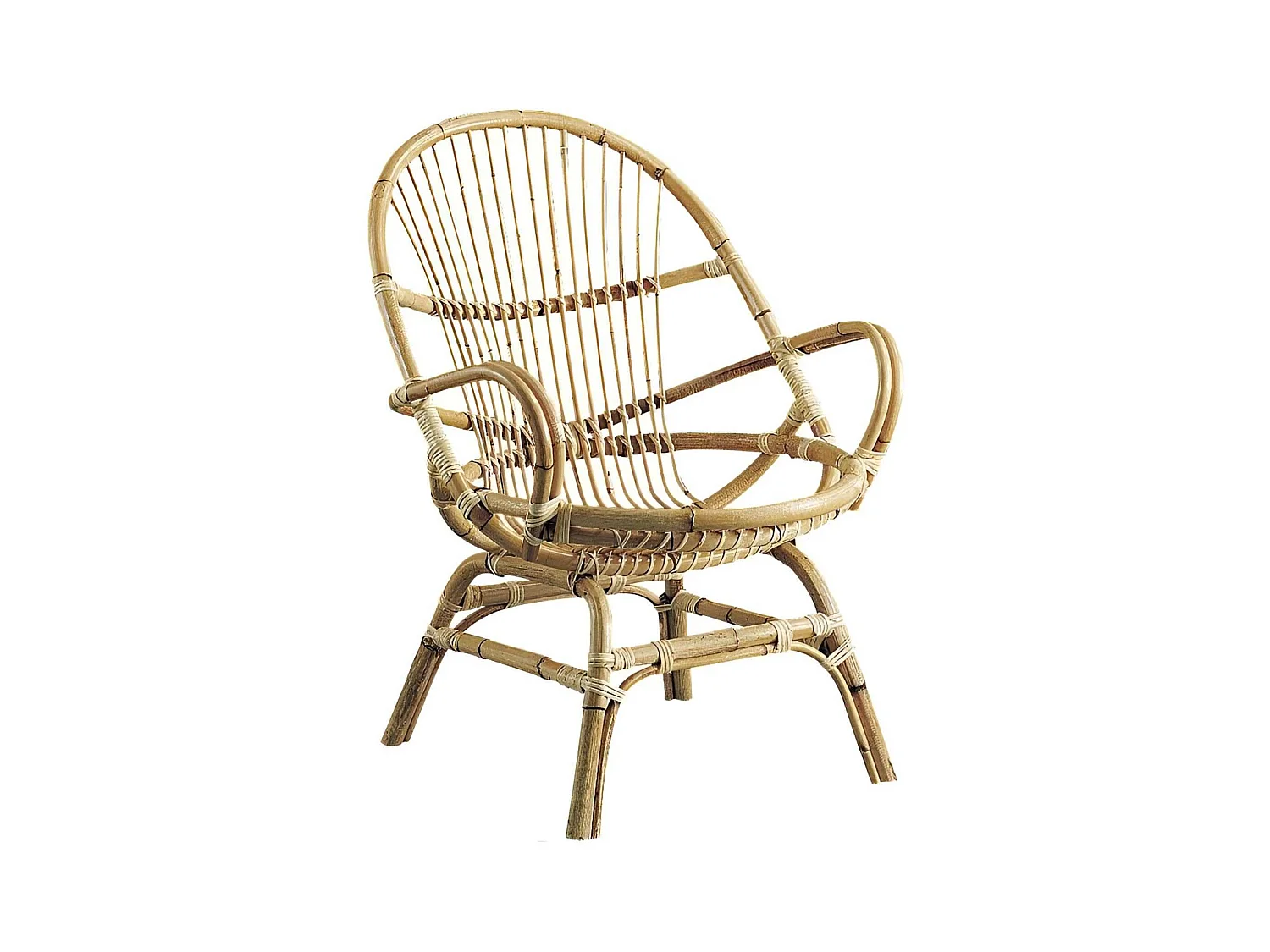 Fauteuil Coquille en manau Jakarta