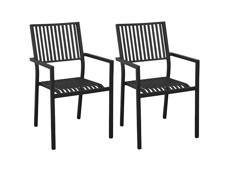 Sillones de exterior apilables de aluminio Cayo (Juego de 2)