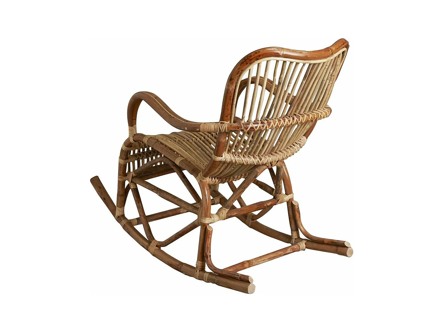 Rocking chair en rotin naturel Paya