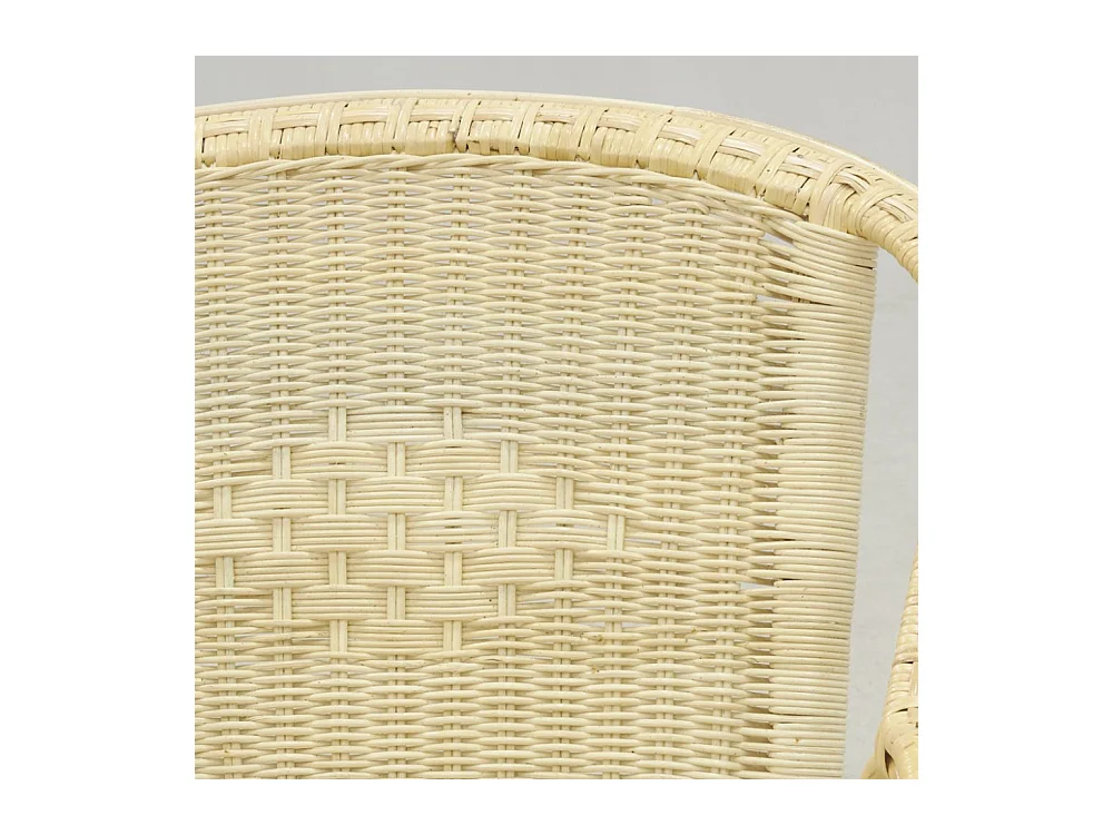 Fauteuil crapaud en manau et moelle de rotin naturelle