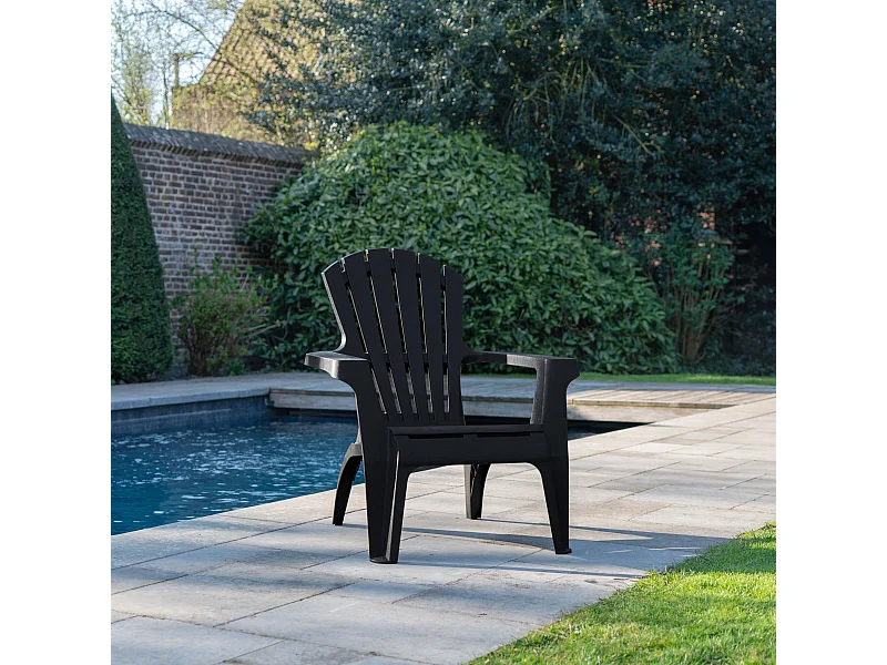 Fauteuil adirondack Anthracite