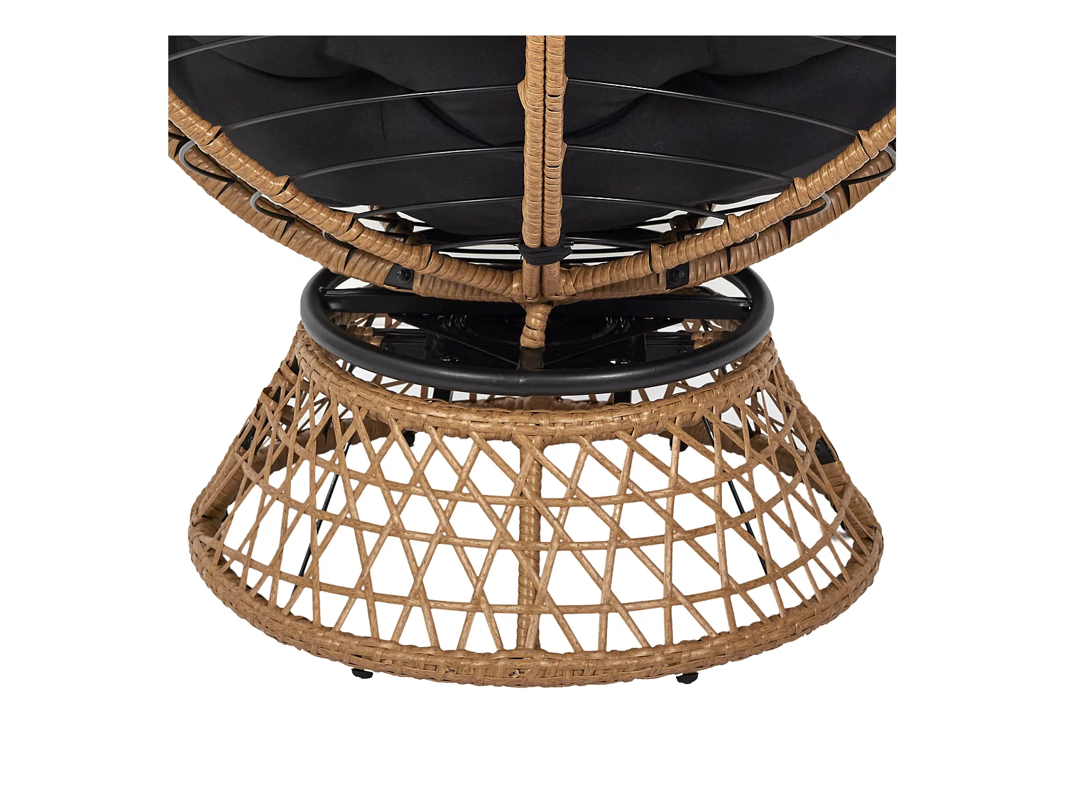 Fauteuil Cancun Noir, Marron