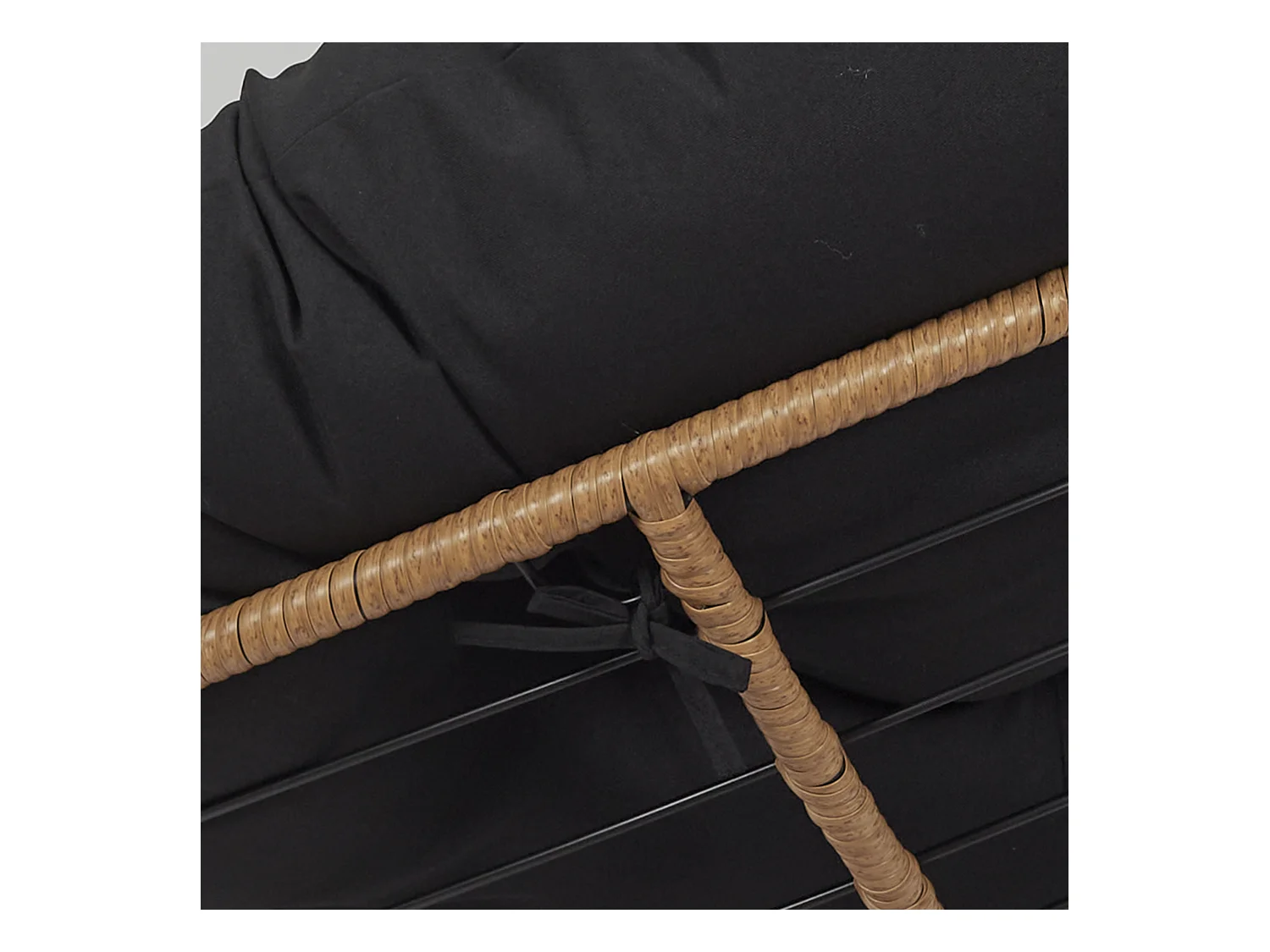 Fauteuil Cancun Noir, Marron