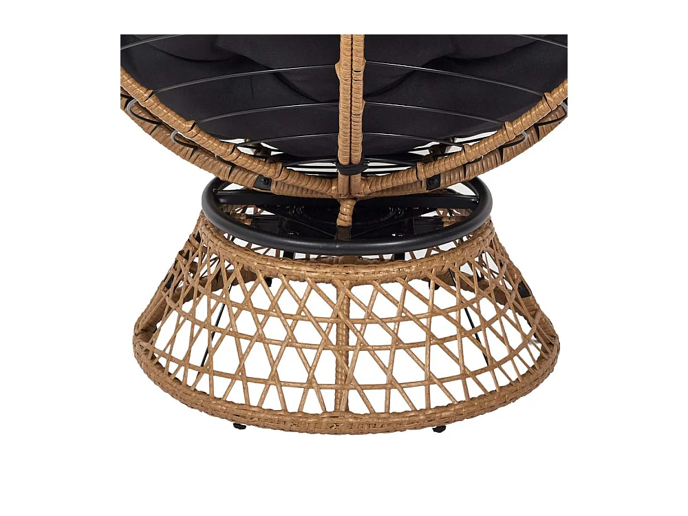 Fauteuil Cancun Noir, Marron