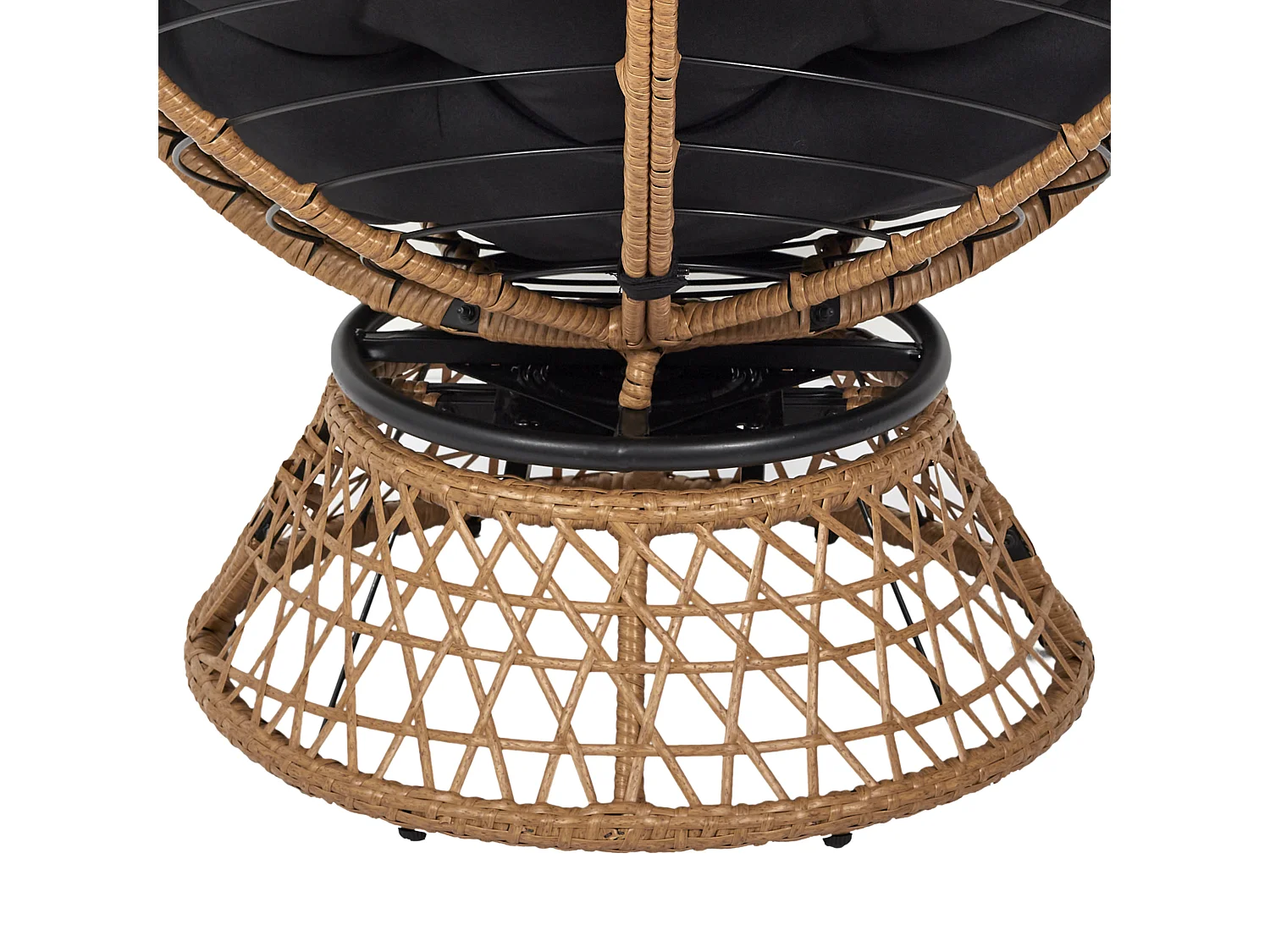 Fauteuil Cancun Noir, Marron