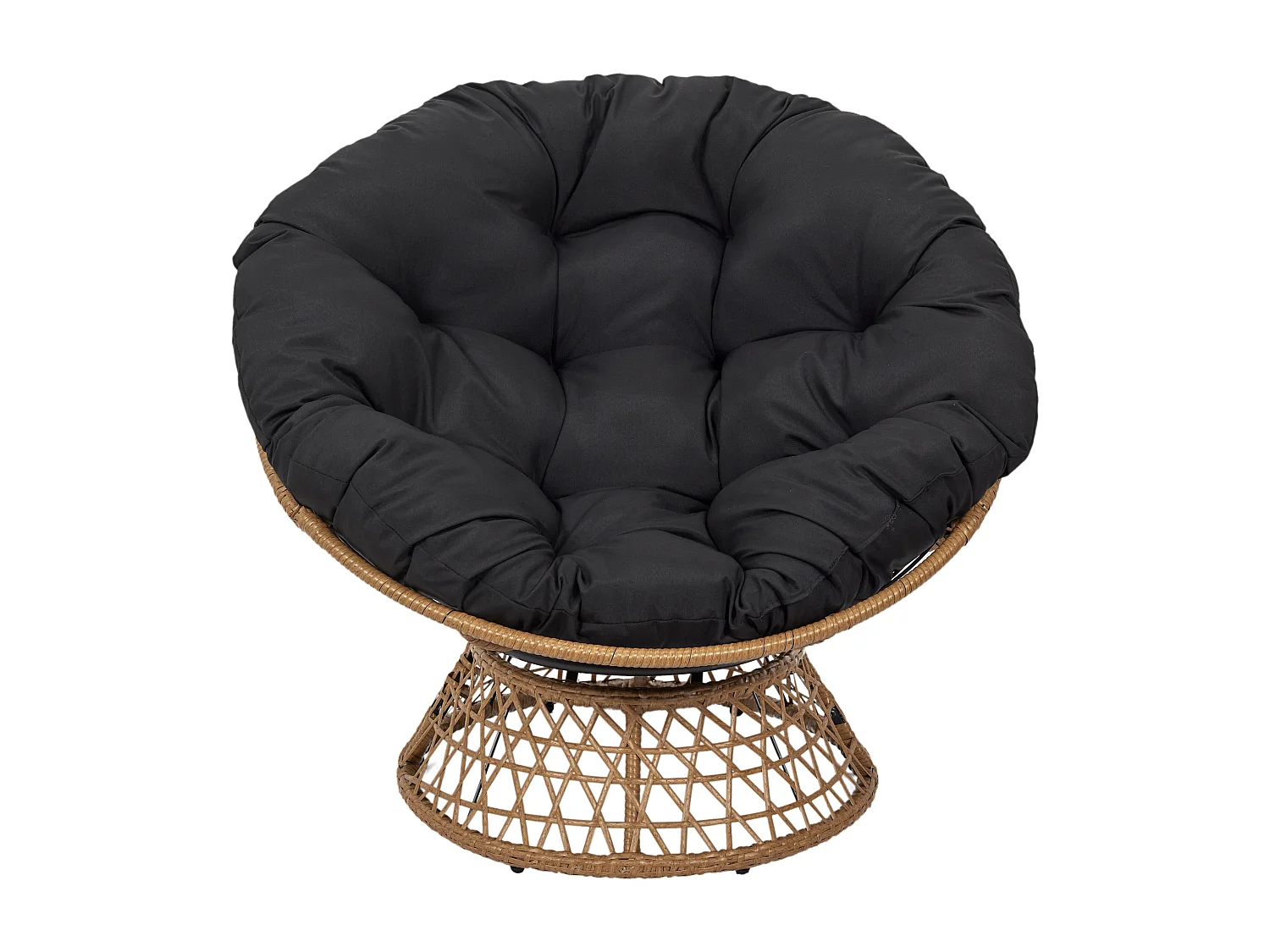 Fauteuil Cancun Noir, Marron