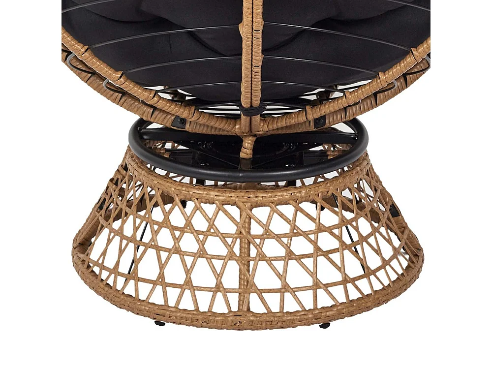 Fauteuil Cancun Noir, Marron