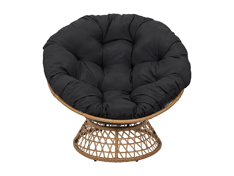 Fauteuil Cancun Noir, Marron