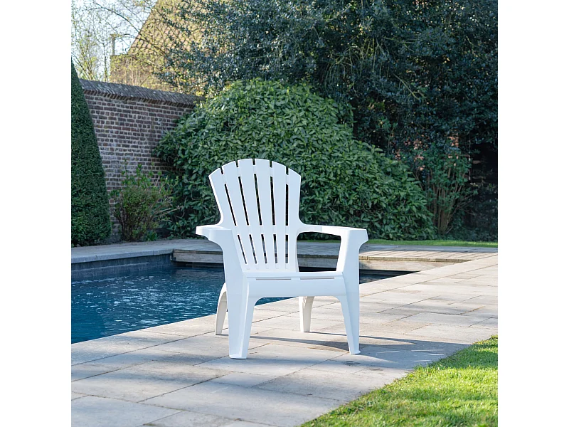 Fauteuil adirondack Blanc