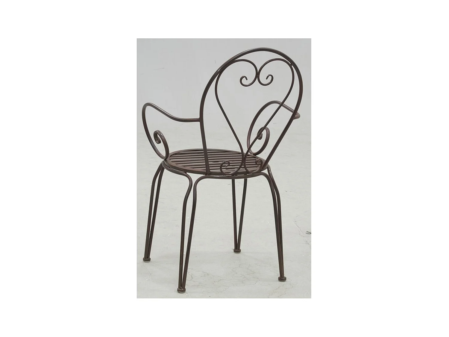 Fauteuil en métal vieilli