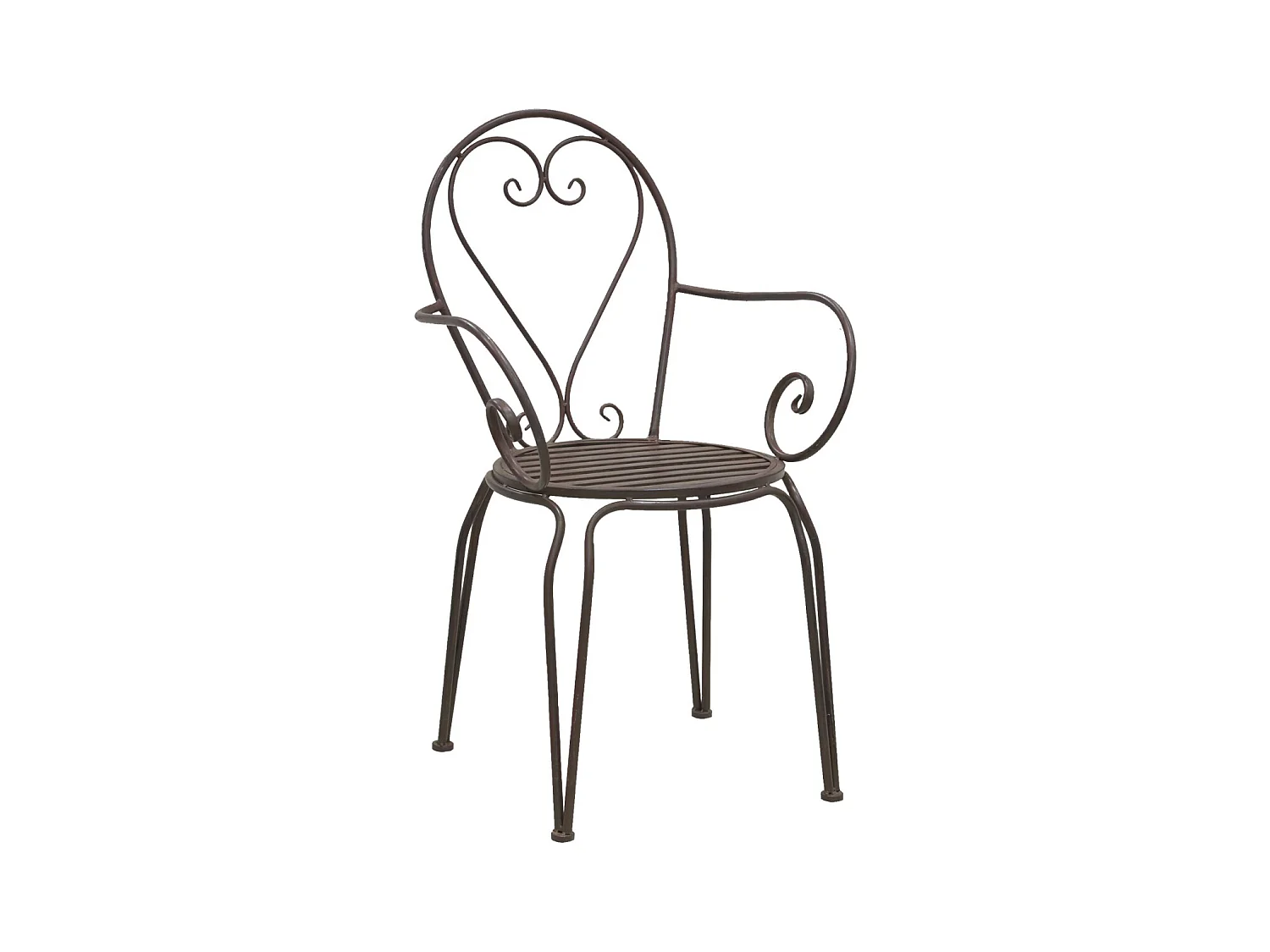 Fauteuil en métal vieilli