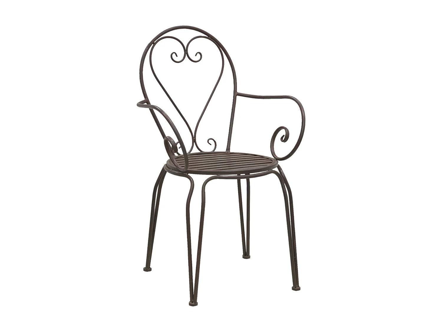 Fauteuil en métal vieilli