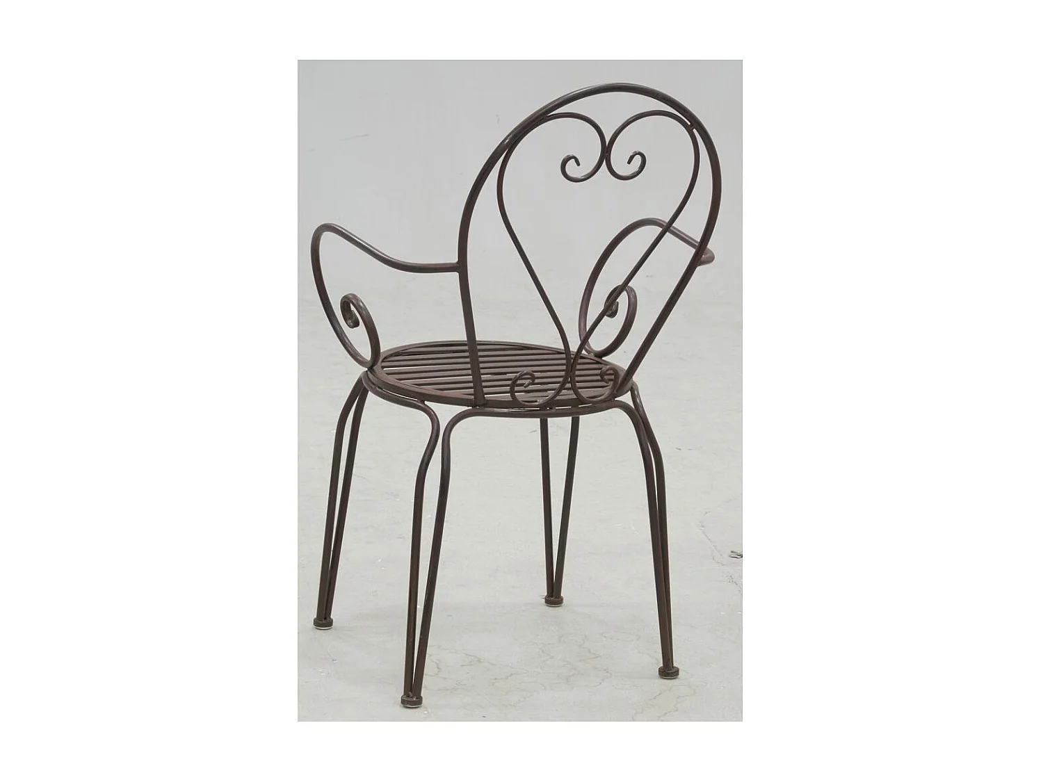 Fauteuil en métal vieilli