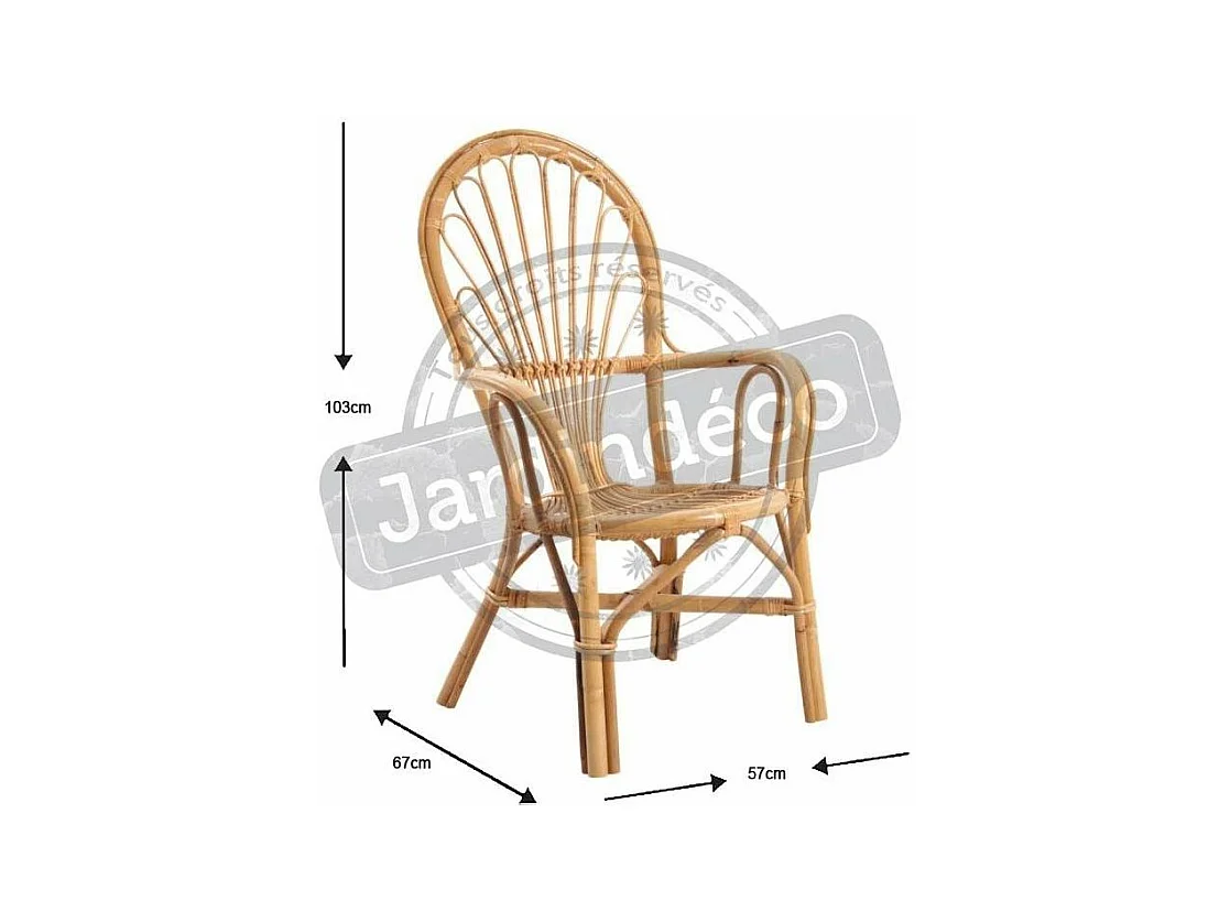 Fauteuil en manau Exelum