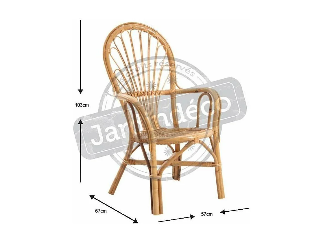 Fauteuil en manau Exelum