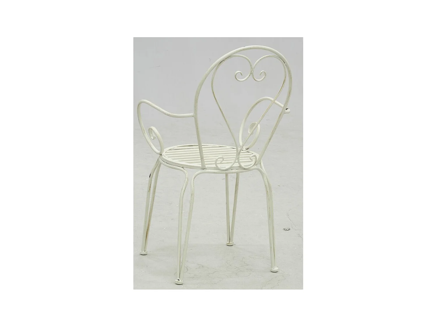 Fauteuil en métal vieilli