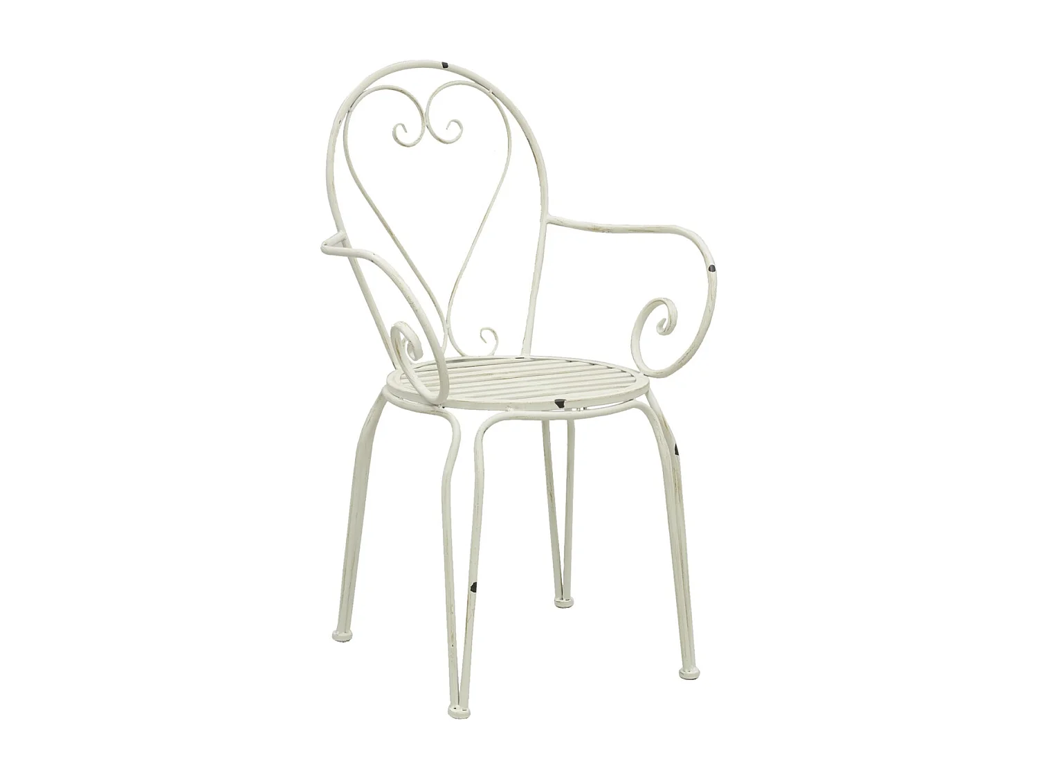 Fauteuil en métal vieilli