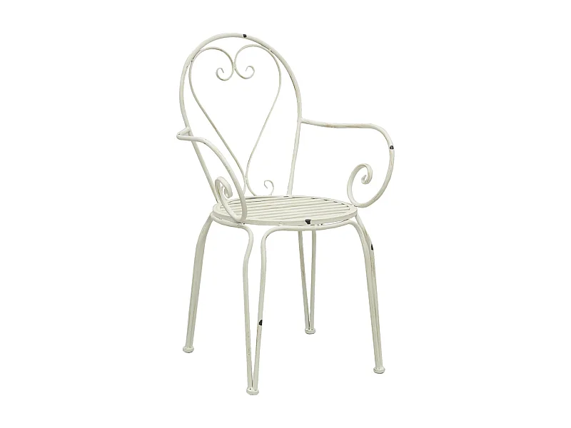 Fauteuil en métal vieilli