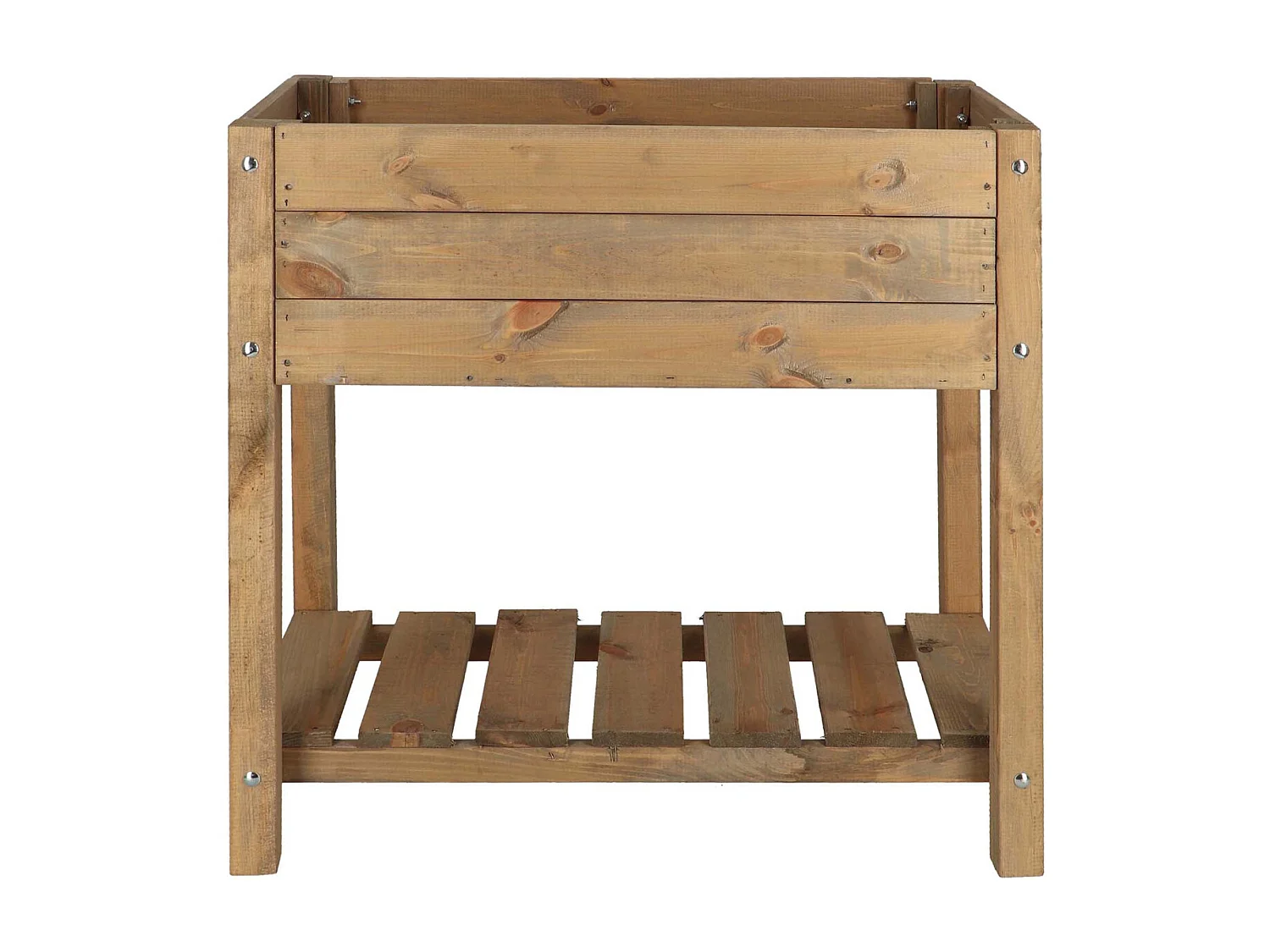 Carré potager en pin teinté sur pieds Largeur 40 cm