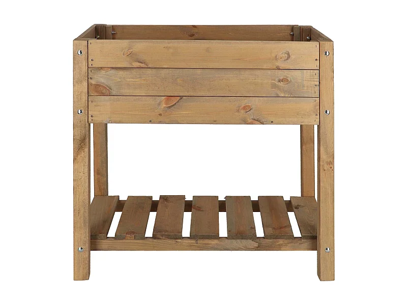 Carré potager en pin teinté sur pieds Largeur 40 cm