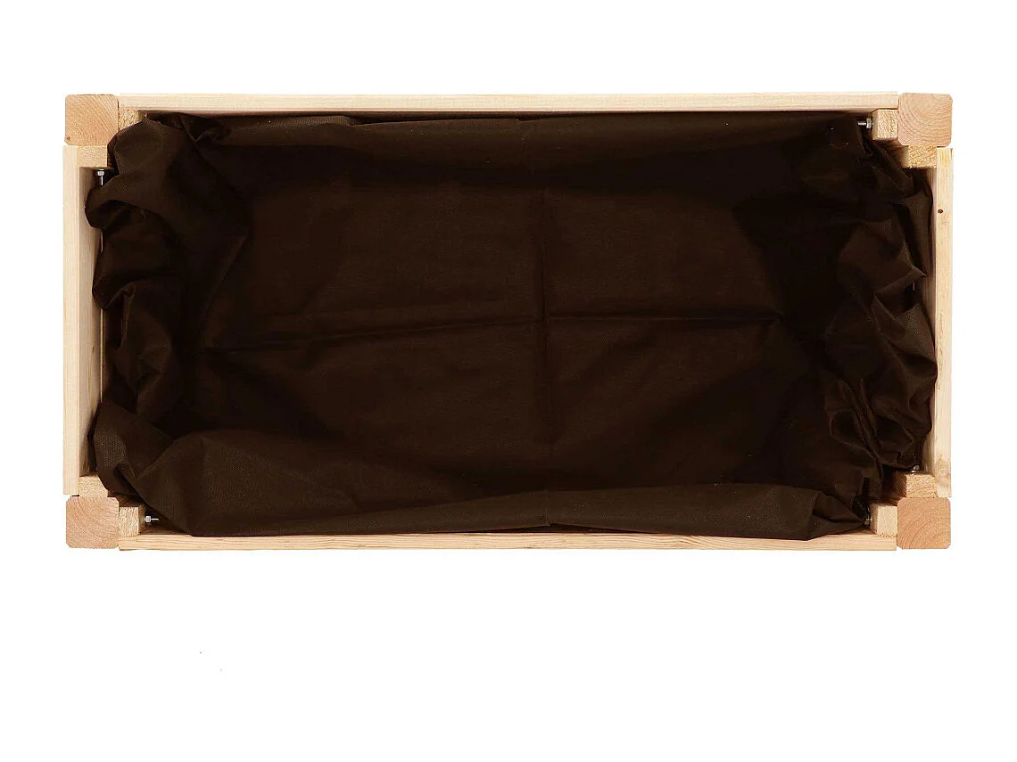 Carré potager avec espace de stockage en pin