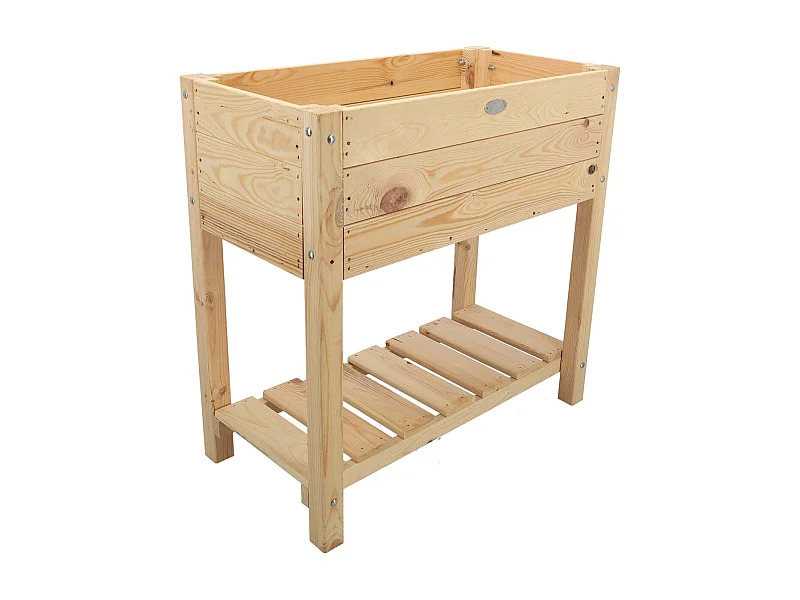 Carré potager en pin naturel sur pieds Largeur 40 cm