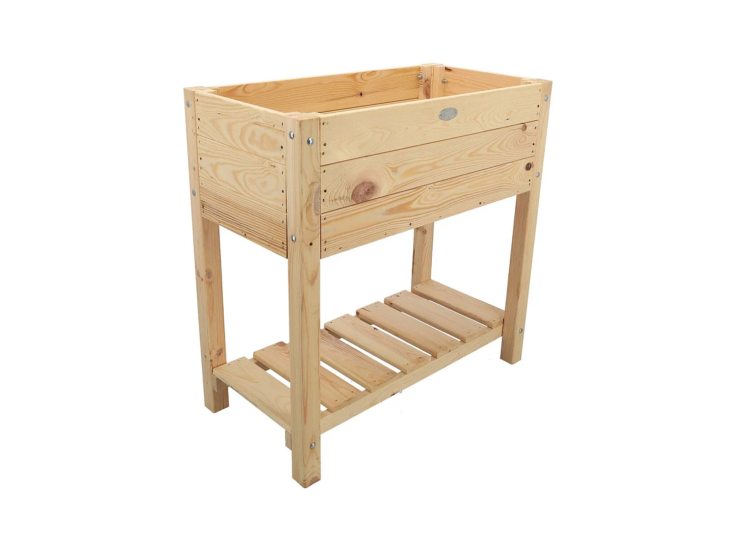 Carré potager en pin naturel sur pieds Largeur 40 cm