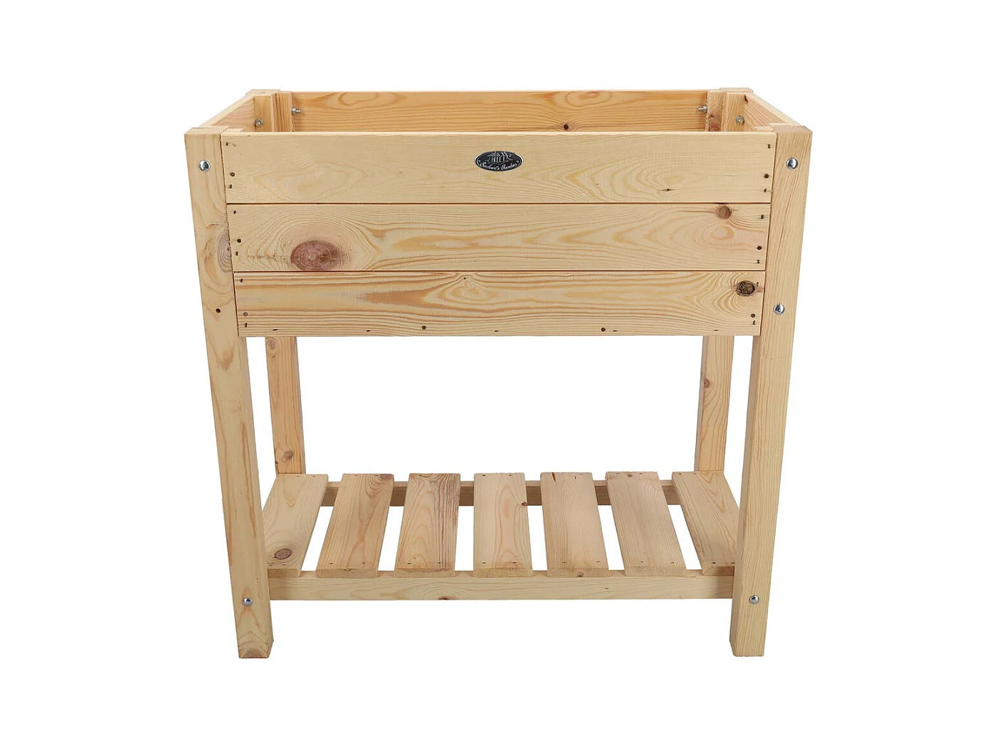 Carré potager en pin naturel sur pieds Largeur 40 cm