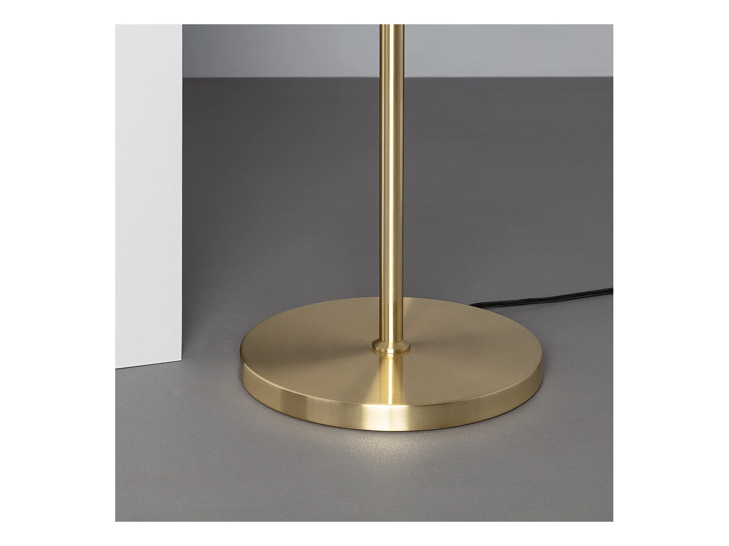 Lampada da Terra in Metallo e Vetro 3 Faretti Otos Oro