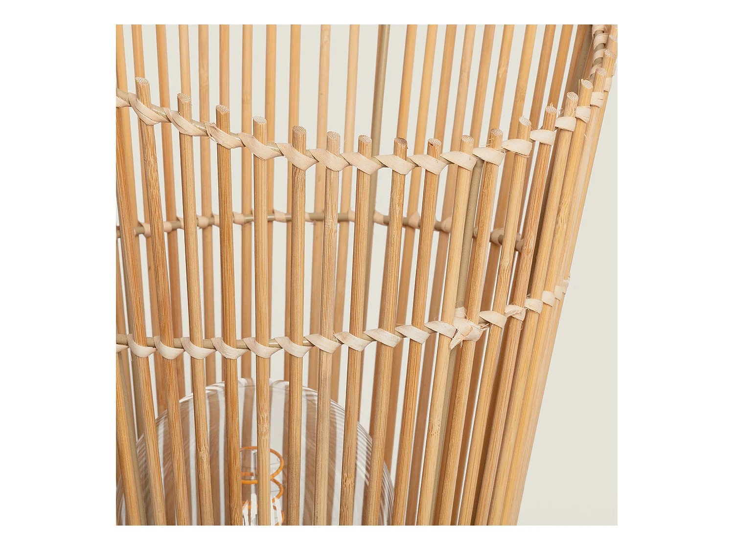 Lámpara de Pie de Bambú Marady Natural