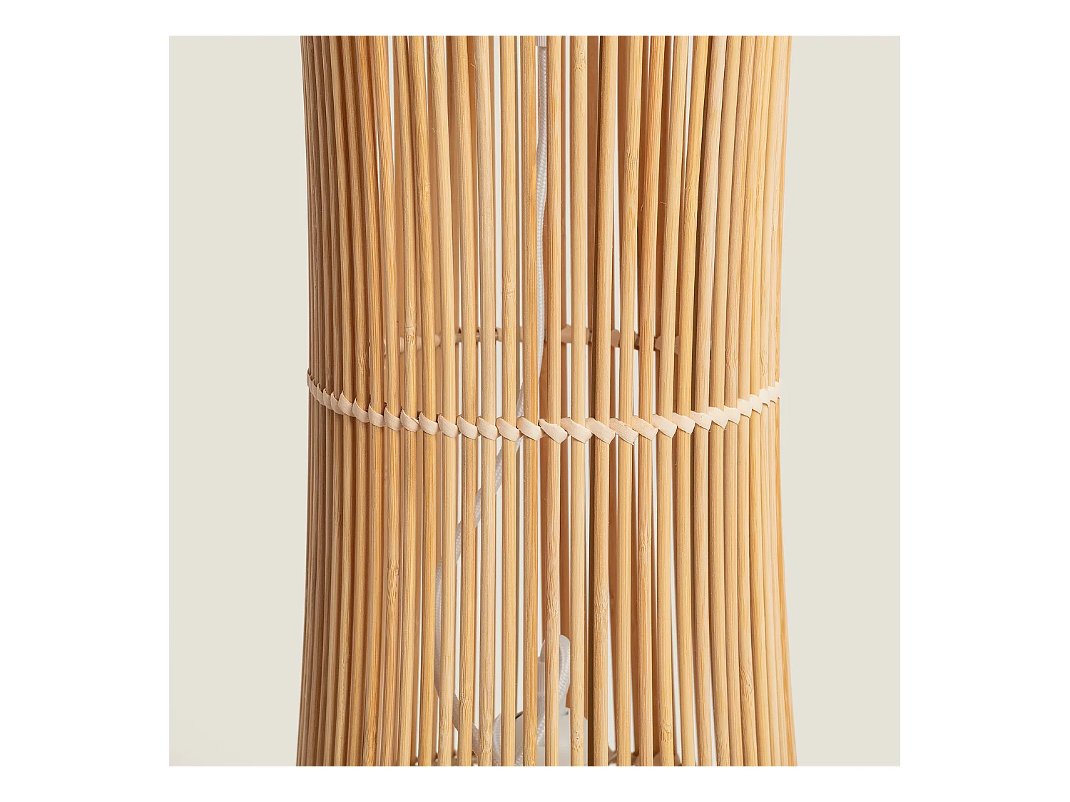 Lámpara de Pie de Bambú Marady Natural