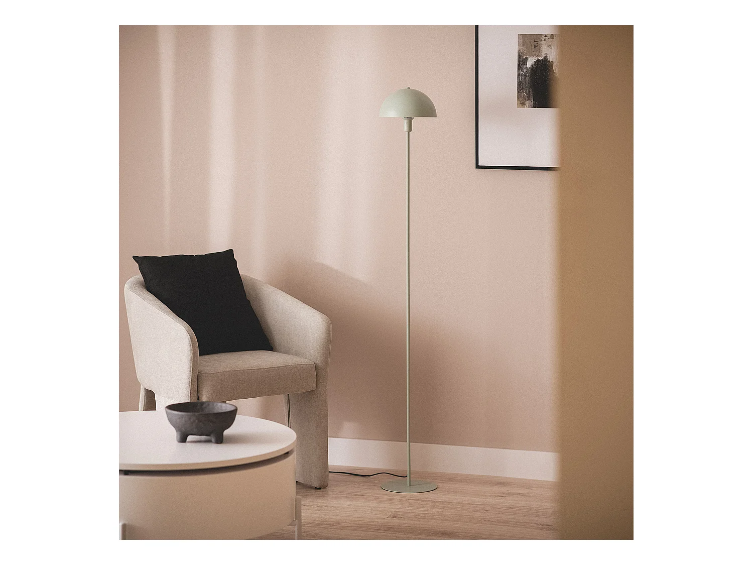 Lampadaire Métal Madow  Blanc