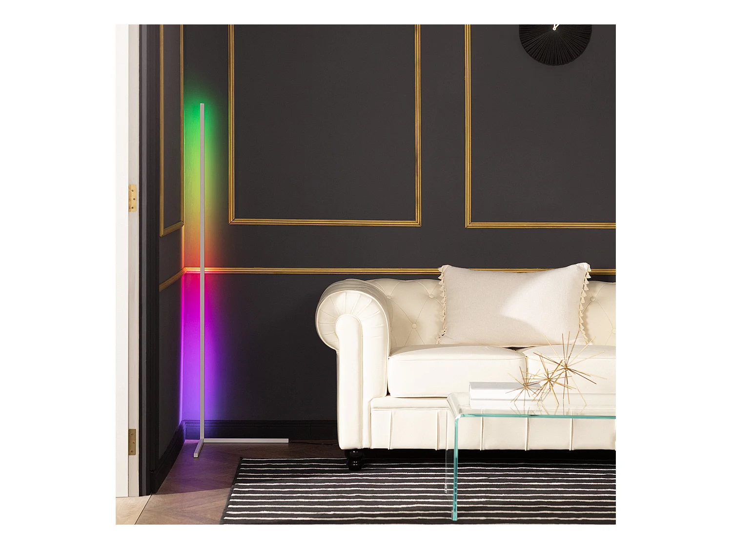 Lampadaire LED RGBWW Luxy 20W  Blanc