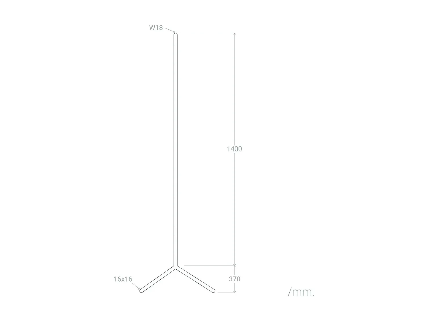 Lampadaire LED RGBWW Luxy 20W  Blanc