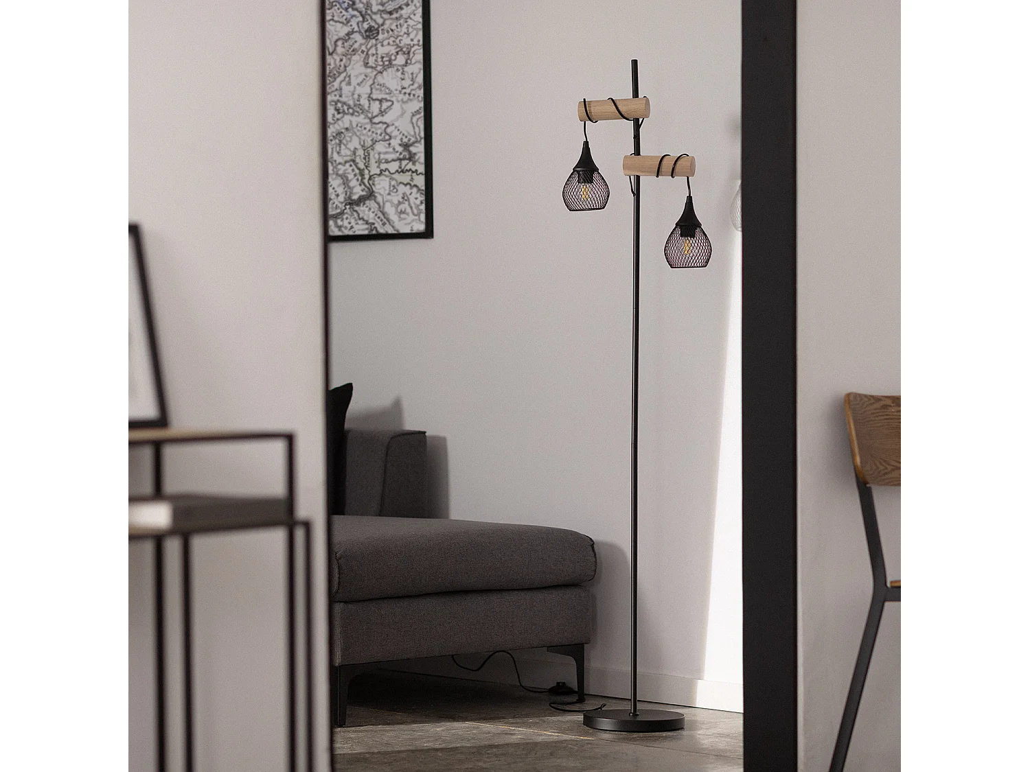 Lampadaire Monah Noir