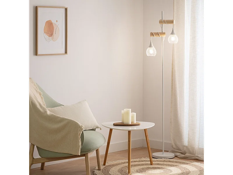 Lampada da Terra Monah Wi-Fi con Regolatore Nero