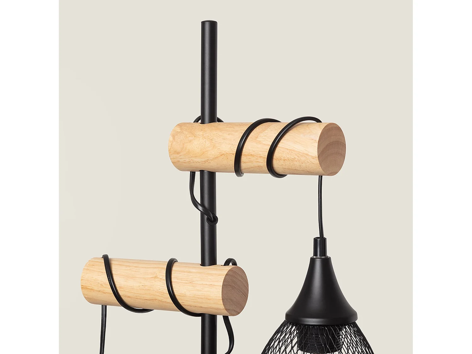 Lampada da Terra Monah Wi-Fi con Regolatore Nero