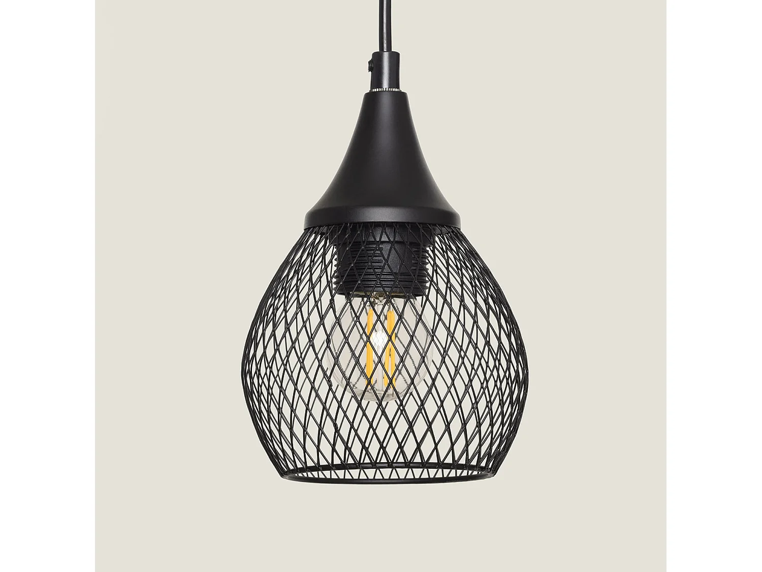 Lampada da Terra Monah Wi-Fi con Regolatore Nero