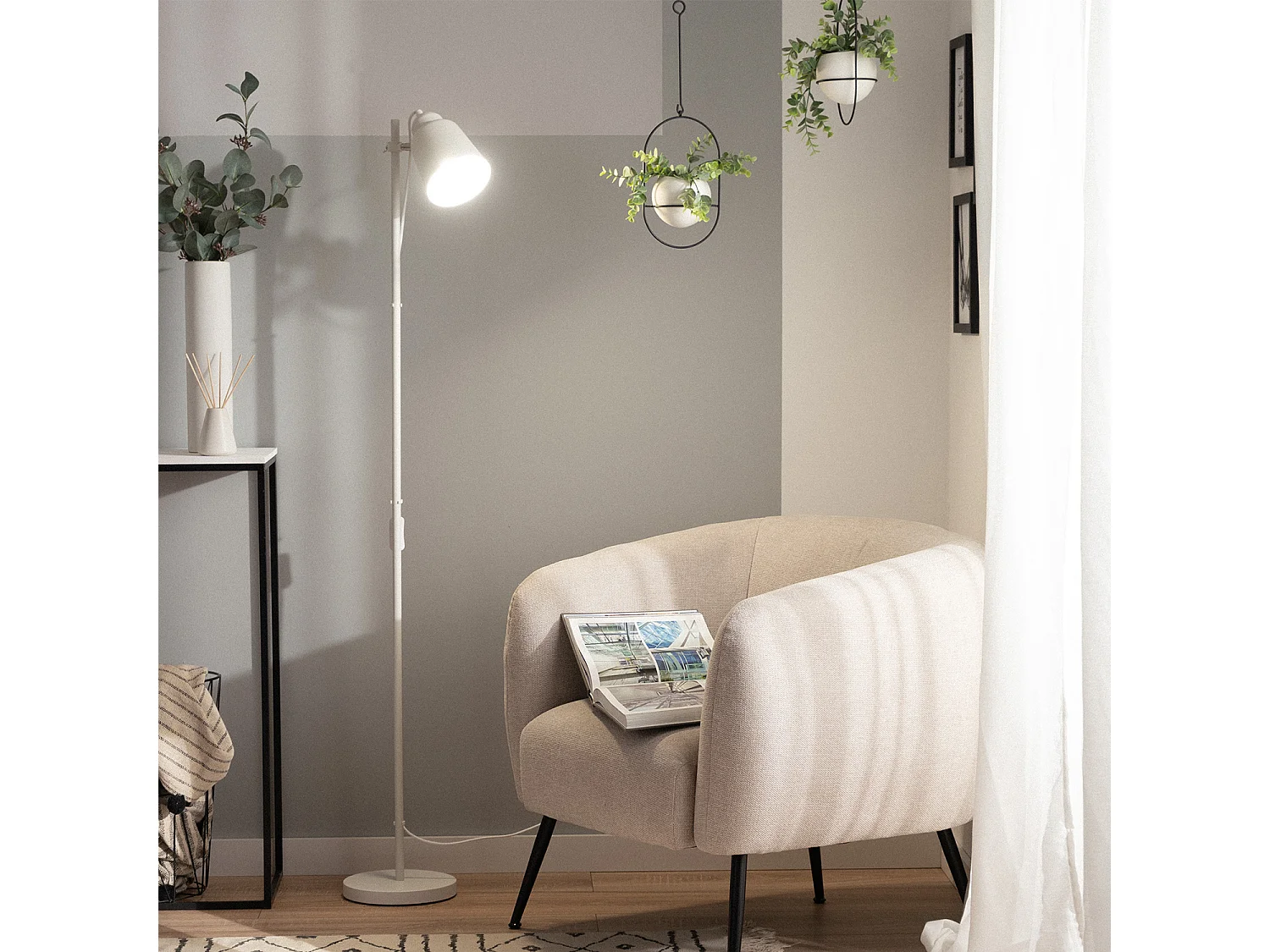 Lampadaire Métal Ulux Noir