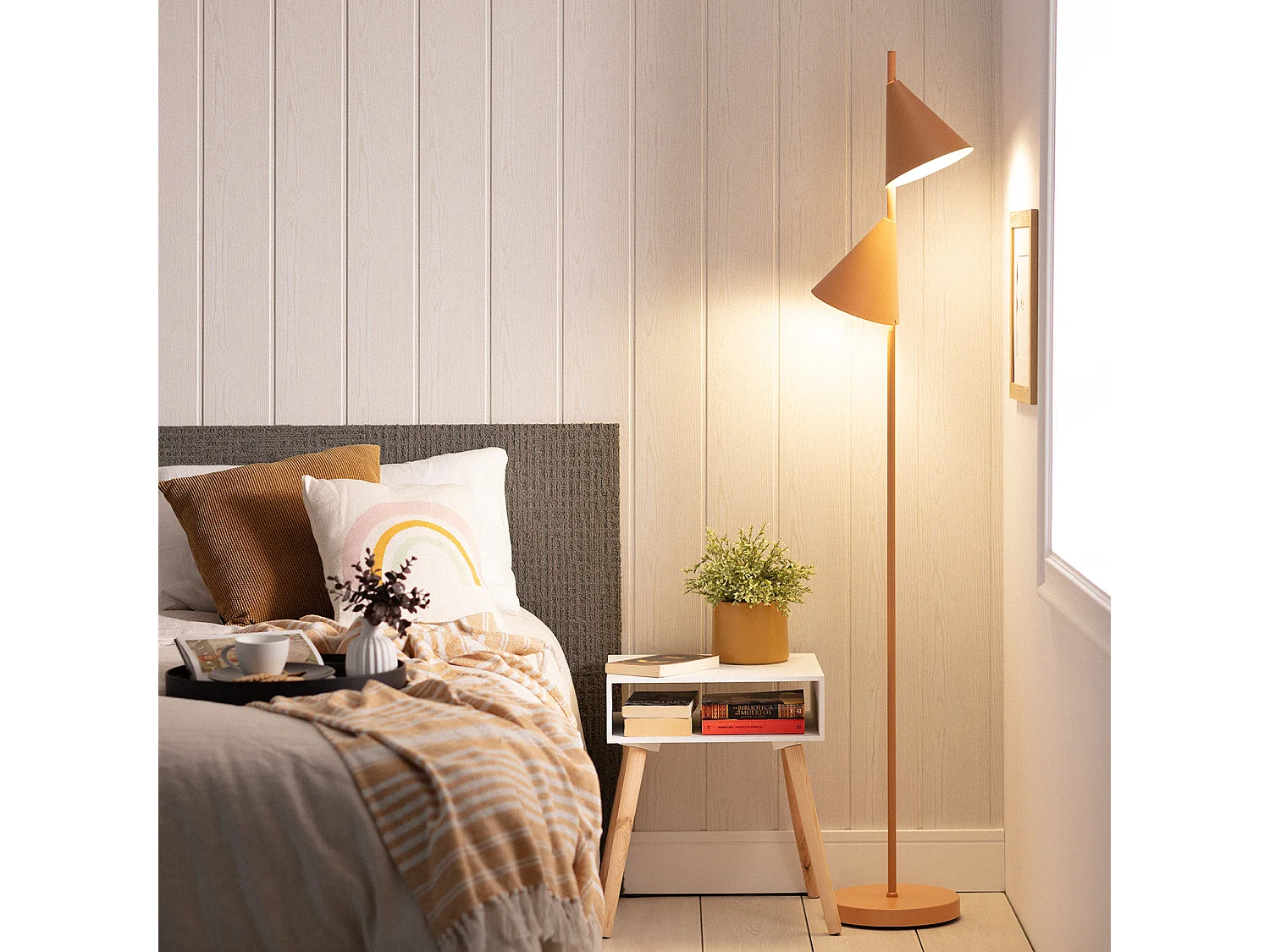 Lampadaire Métal Whirlwind Camel