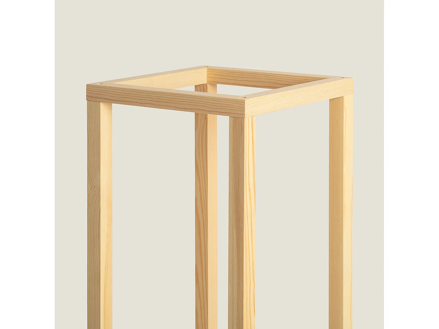 Lámpara de Pie de Madera Coba Natural