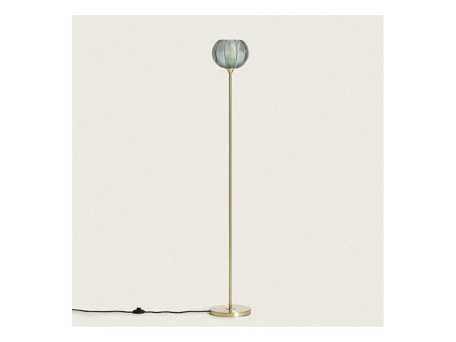 Lampadaire Métal et Verre Klimt  Vert