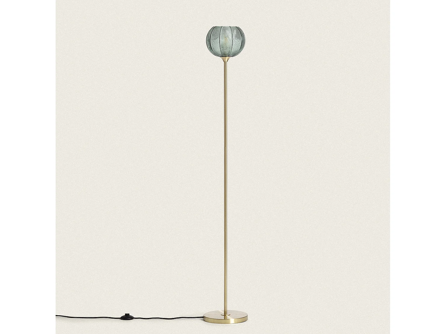 Lampadaire Métal et Verre Klimt  Vert