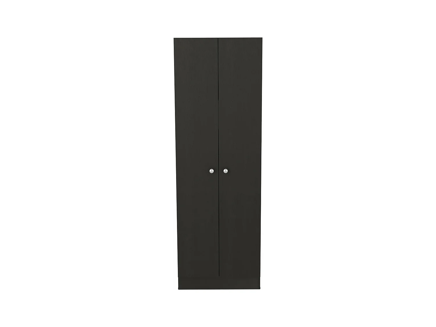 Z 60 Armário multifunções com duas portas e prateleiras interiores , 180.59 cm X 59.94 cm X 29.97 cm , Preto