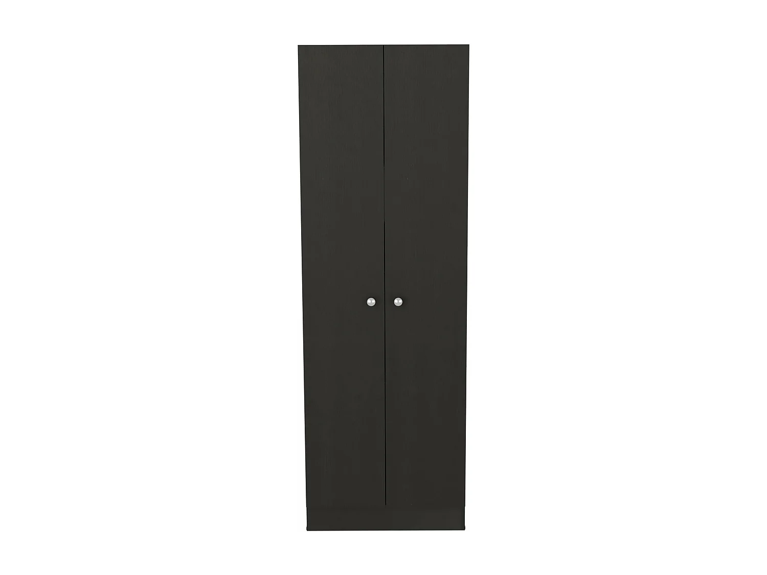 Z 60 Armoire multifonctionnelle avec deux portes et étagères intérieures , 180.59 cm X 59.94 cm X 29.97 cm , Noir