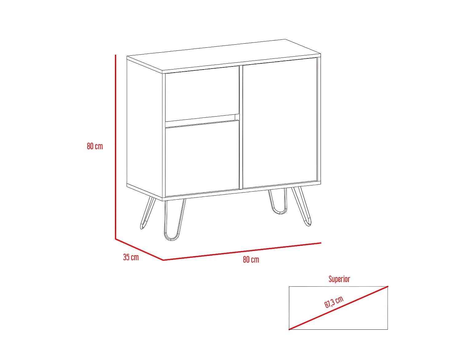 Casa de banho Mirror Madrid, com forma rectangular