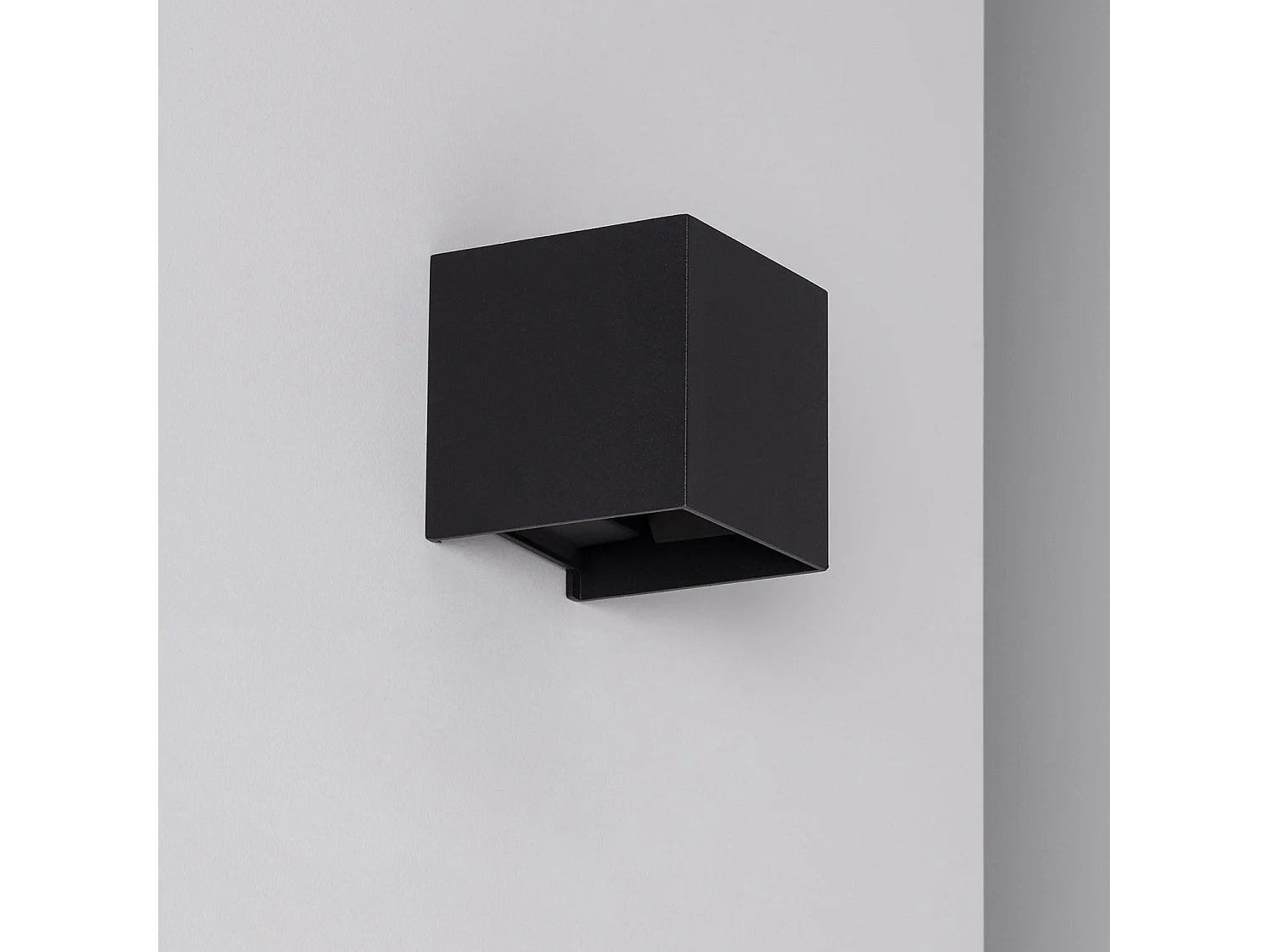 Applique Murale LED Extérieure Aluminium Eros 6W Éclairage Double Face Noire  3000K Blanc chaud